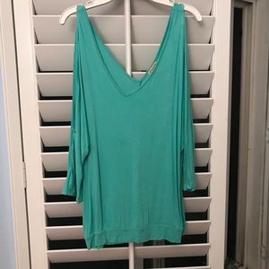Eye Lash Couture Blue Arm Slit Shirt